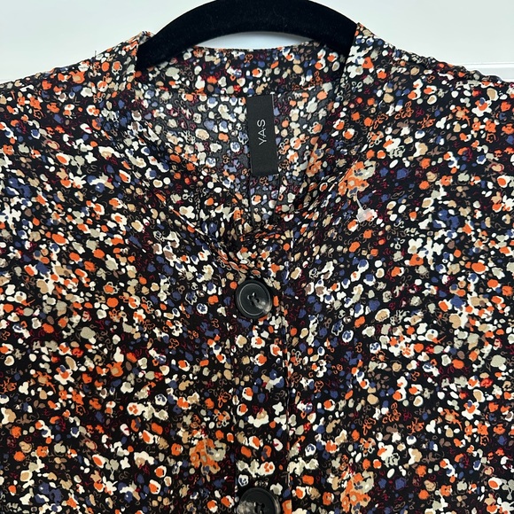 NWOT YAS Floral Long Sleeve Dress EU SIZE SMALL - Picture 2 of 7